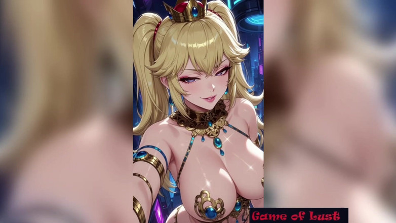 Game of Lust 3D: Gol Peituda princes peach provocando cartoon animation