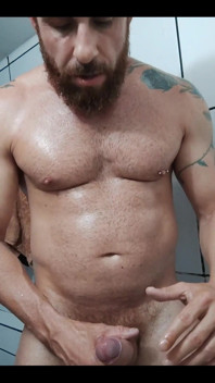 A Handjob with Plenty of Cum Dripping From This Cock