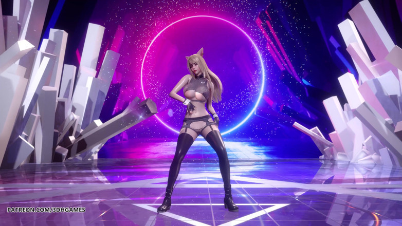 3D-Hentai Games: [MMD] (G) I-DLE - Tomboy dança striptease quente Ahri Akali Evelynn Kaisa...