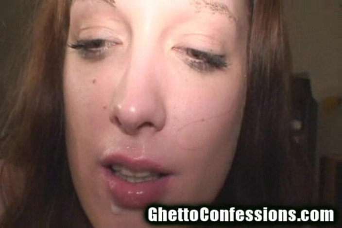 Ghetto Confessions: Une jolie pute du ghetto allemande suce et s'enfile une...