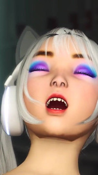 Super hot gamer girl gets hard anal fuck with a sexy futanari in the sci-fi prison