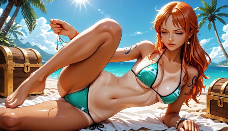 Sdanimacionescol: Nami की Luffy और zoro द्वारा जोरदार चुदाई - समुद्र तट पर तीन लोगों की चुदाई एक टुकड़ा बिना सेंसर वाली हेनतई
