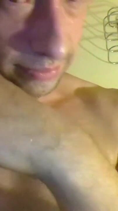 Post-orgasm, Showing Sum Cummblasts; Still Self-cleaning (Lil Taste)