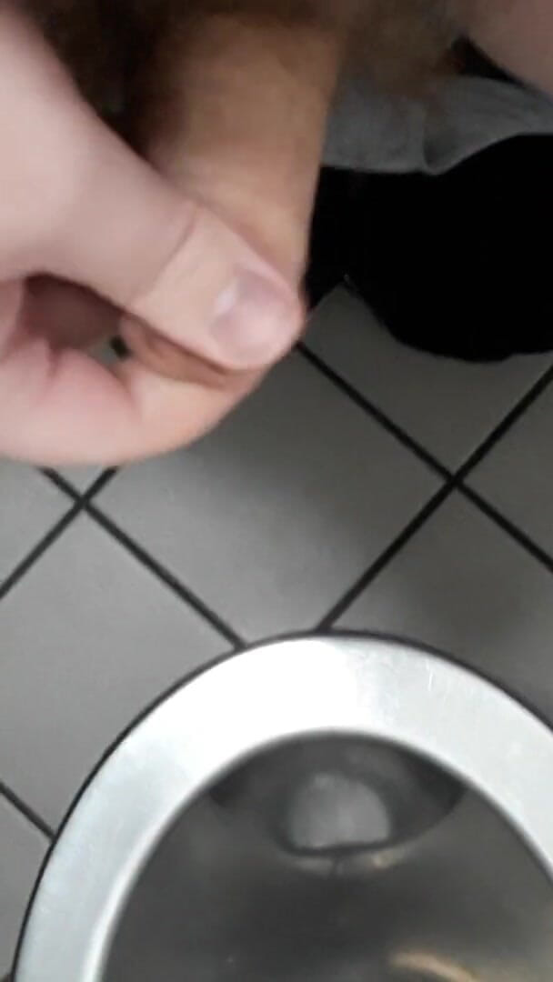 Thebavarianone: Playing with cock in a public toilet