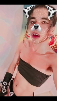 Masturbating
