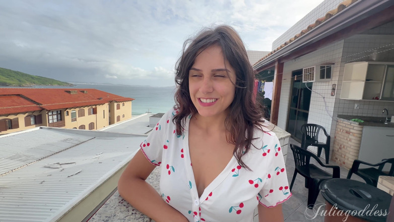 Shamelesscouple: Fremder auf der terrasse schluckt