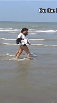Backstage met Marcela & Maruscha op het strand bij Groede Zeeland (Nederland)