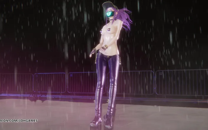 3D-Hentai Games: Mmd Itzy - Swipe Akali Sexy Striptease League of Legends Hentai...