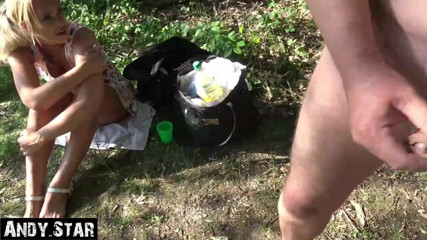 Andy Star: Outdoor cumshot for sexy milf