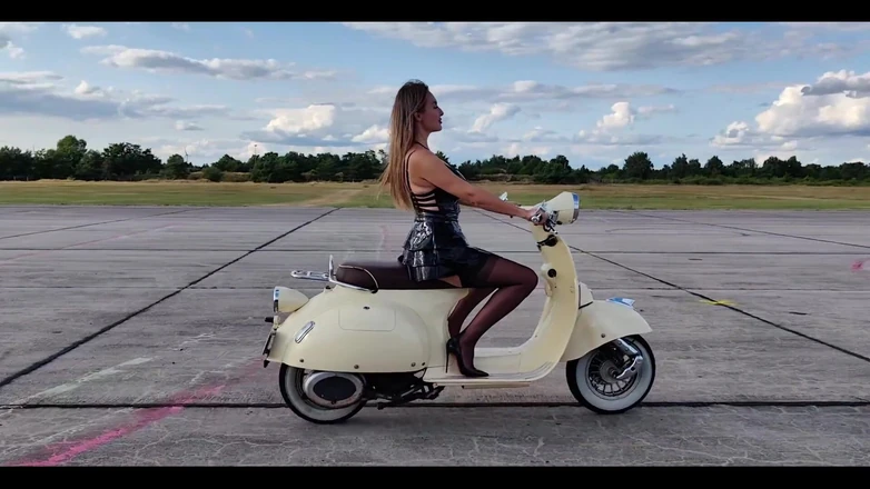 Goddess Lena: Riding a Scooter