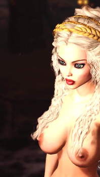 Super hot dickgirl plays with a sexy princess in the medieval castle