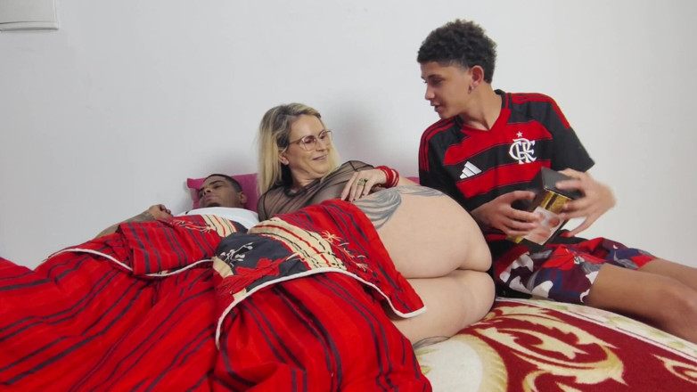 Tiffany Montavani: Stepson Fucking Stepmom, Her Husband Looking Horny Upon Seeing