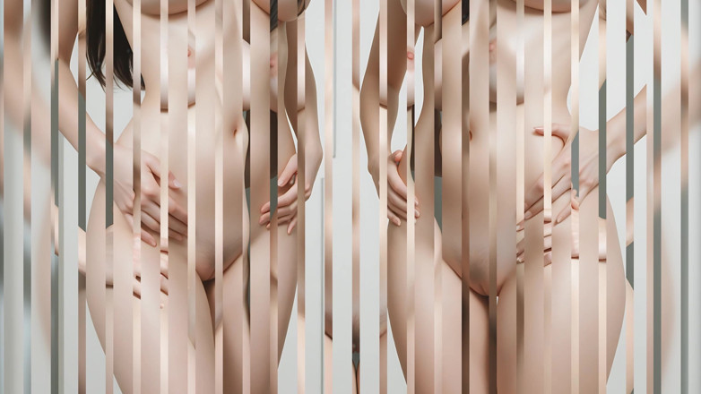 LustRender: Two Adult Nude Women in Sensual Artistic Interaction