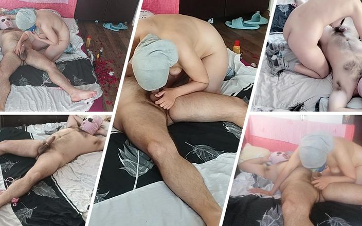 Mirsur: Blowjob with Amateur Wife, Hairy Pussy, Big Ass. Sensual Massage...