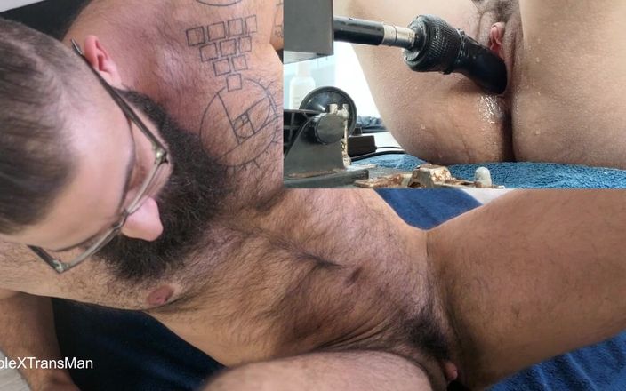 TripleXTransMan: Squirting auf der fickmaschine