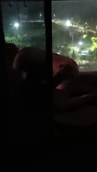Wife Fucks Husbands Boss in Balcony for His Promotion