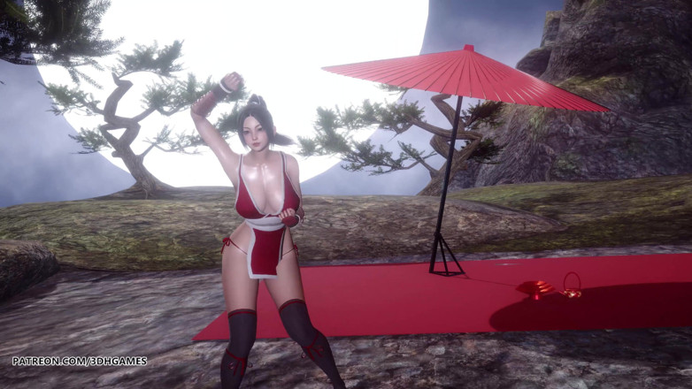 3D-Hentai Games: Soğuk su Mai Shiranui seksi striptiz 4k 60 fps doa