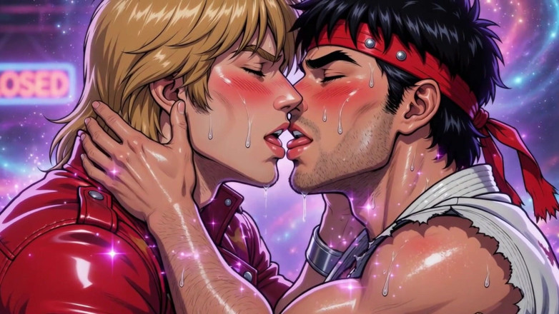Erotic Man: Ken dan ryu lagi asik bermesraan (ai)