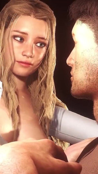 Blonde Tavern Waitress Mounting a Cock - 3D Porn
