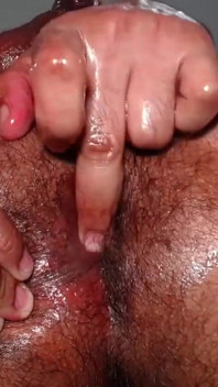 Sexy Hairy Ass and Uncut Cock