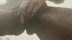 Ebony Amputee: 벌리고 보지 입술