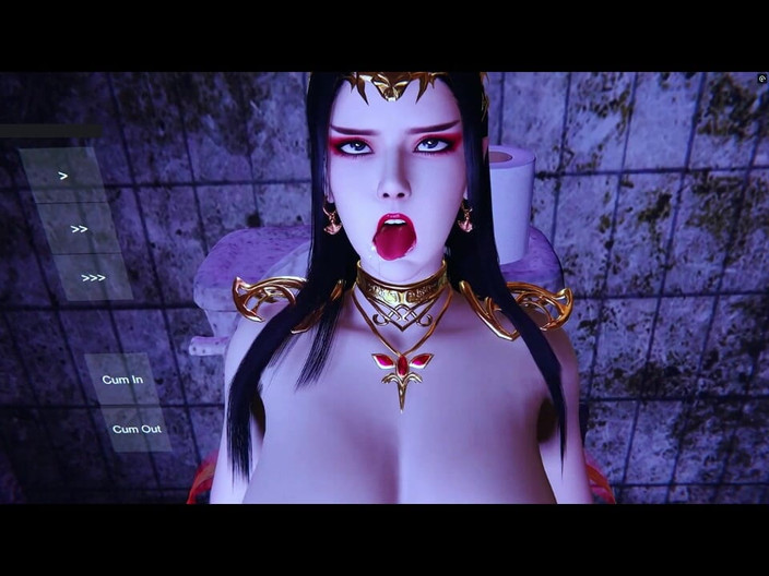 X Hentai: Afrodite virtuale in movimento: Curve divine - Animazione 3D Hentai