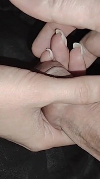My Stepsister's Beautiful and Gentle Hand Helps Me Cum, Her Little Palm Is Covered in Cum!