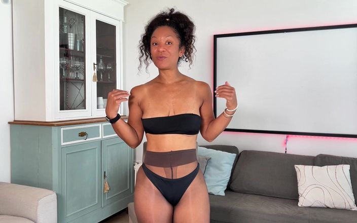 Miss Fluo: Treino de glúteo com meia-calça para milf rabuda