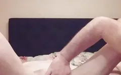 Lies and Fiddles on My Girl's Pussy with A Dildo She Thinks It's so Good