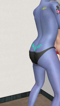 Animasi lucah lesbian 3d - wanita elf biru mengongkek pepek wanita muda dengan strap-on kemudian menjilat
