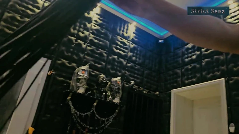 Strict Senz: Sheela Sinner Long Nails Oiled Body Tickling Bondage on the...