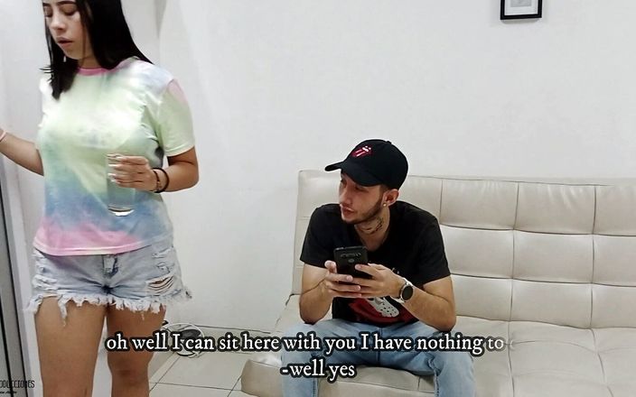 Vayolet: Üvey erkek kardeşimin kız arkadaşını evde yalnızken sikiyorum dölleme - İspanyolca porno