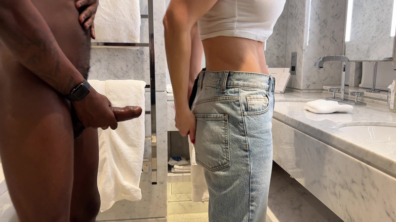 Queen-Lucy: Lucy's Bathroom Thrill: BBC Blowjob, Bent Over the Sink, and...