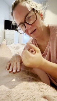 Just a Stepmom Getting Soaking Wet and Fucked Then Sucks Him Till He Blows
