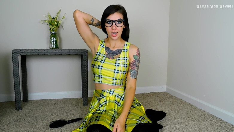 Stella Von Savage: Haarschnitt necken, wichsanleitung - kopfrasier-fantasie