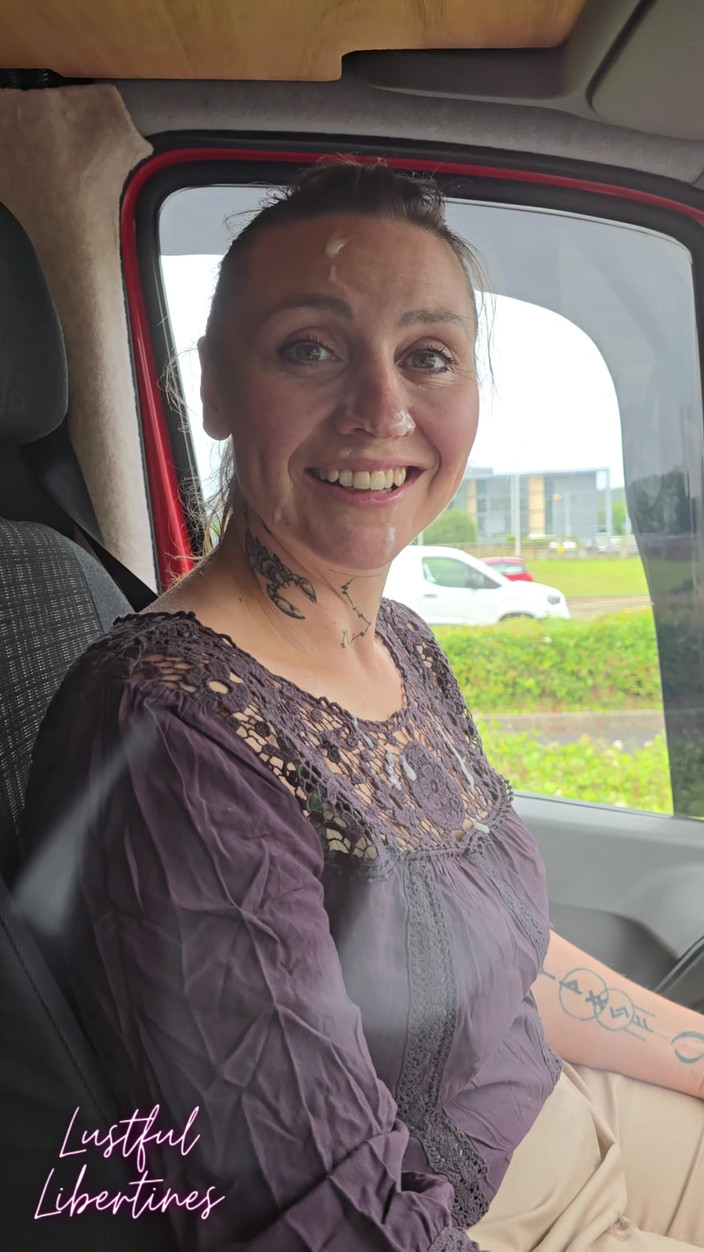 Lustful Libertines: Parking Blowjob &amp; Shop Cum Walk