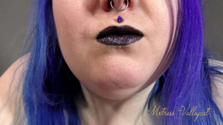 Mxtress Valleycat: Schwarzer lippenstift-fetisch