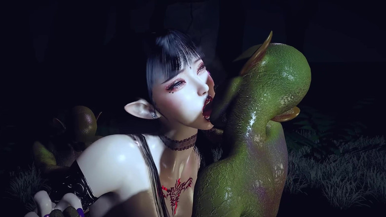 Why fuck so hard: Tante super semok asia pertama kali seks threesome sama monster