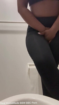 Desperate for a Wee Cutting My Legs Pissing POV in the Toilet