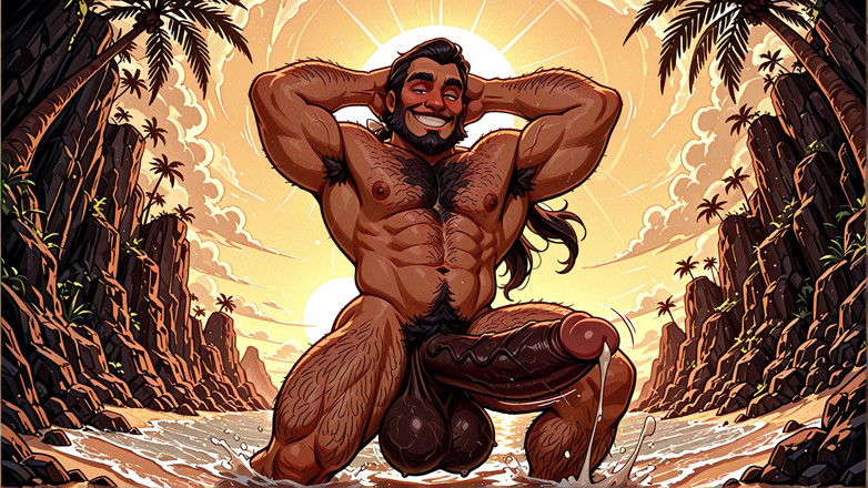 Erotic Man: Pollas de playa mostrando erecciones