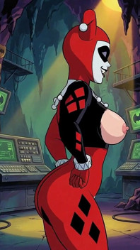 Tight skallig röv fitta Harley Quinn retas
