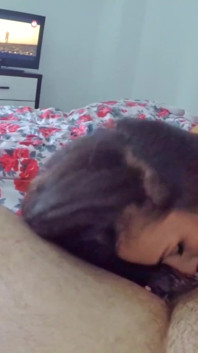Teen Sucking Mature Cock with Great Enthusiasm