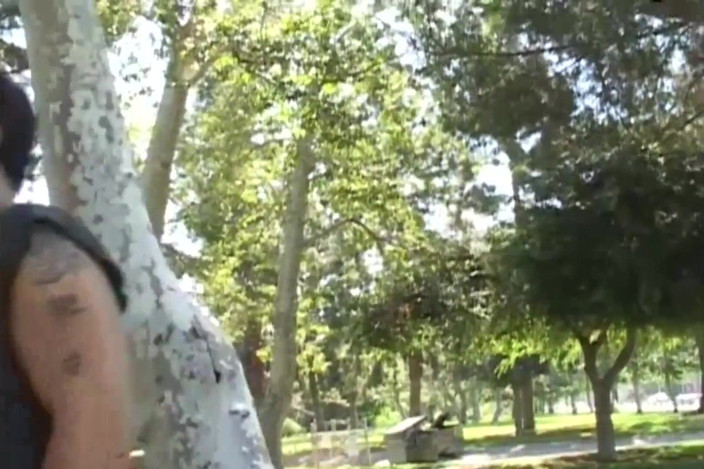 American Idol X: Sexy blonde petite cock sucking ass fucking threesome