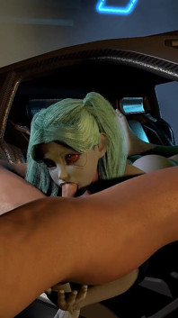 Rebecca nyepong kontol di dalam mobil | Cyberpunk Edgerunners