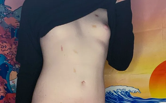 ItsValereieie: Teen trans-girl breaks in her Tenga Fucktoy