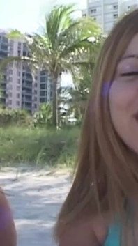 A Guy Meets Ruby Know and Her Friend at the Beach for Some POV Blowjob