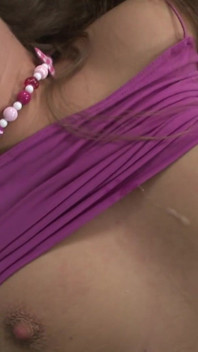 Busty teen deepthroats two hard cocks