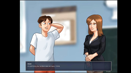 Lana Game plays: Summertime saga parte 3 - hermanastra inclinando su enorme culo