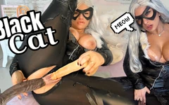 Black Cat Cosplay DP Dirty Talking Anal Sex BBC