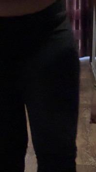 Beautiful Figure in Black Leggings XXX